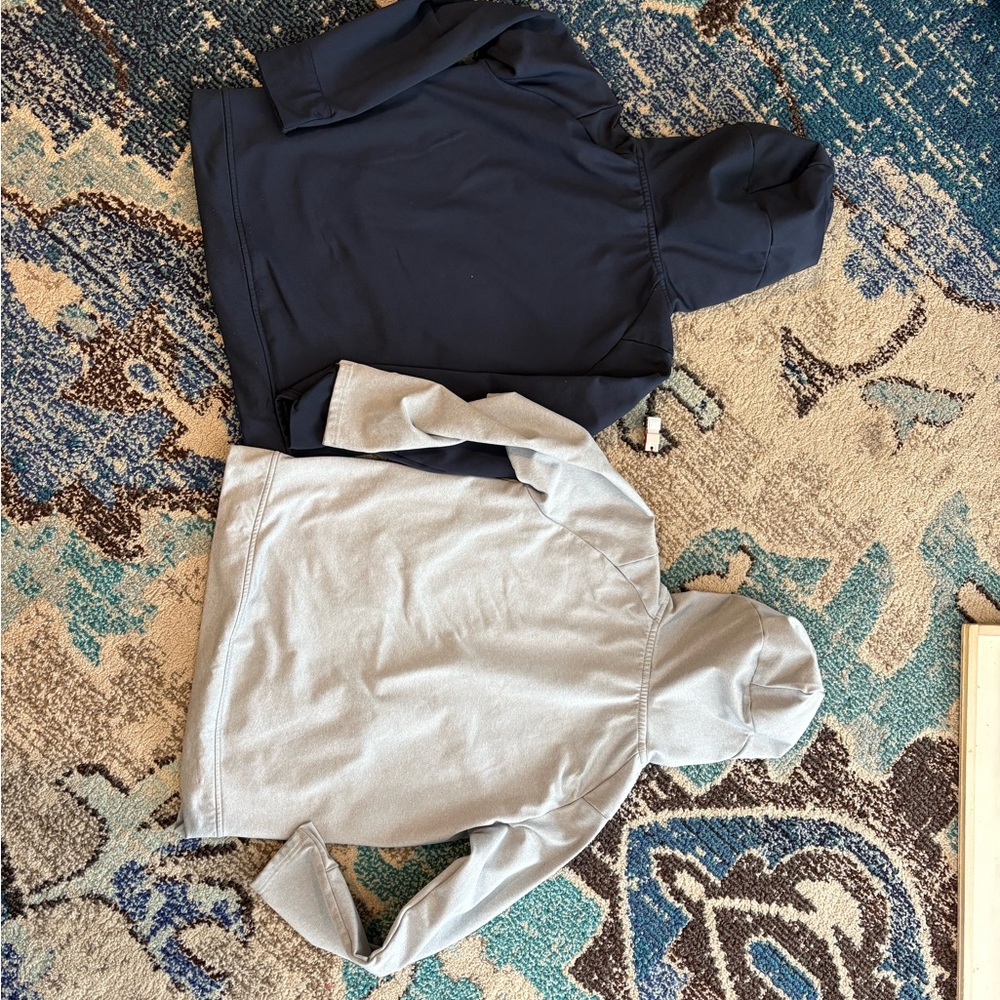 Unrl YM Navy and sky blue Hoodies - Picture 2 of 2